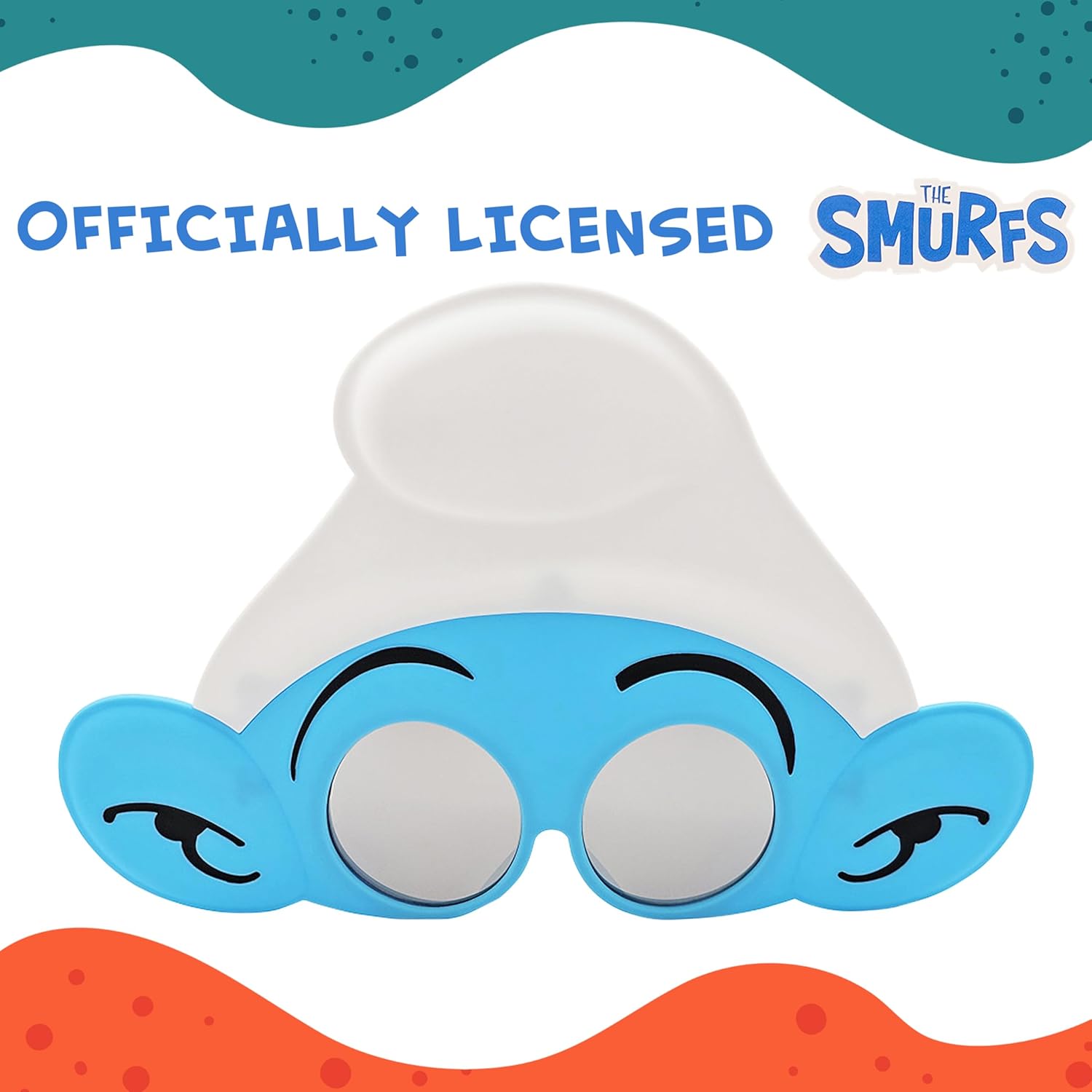 Sun-Staches Smurf Sunglasses | Officially Licensed Smurfs Costume Acccessory | UV 400 | One Size Fits Most - Image 2