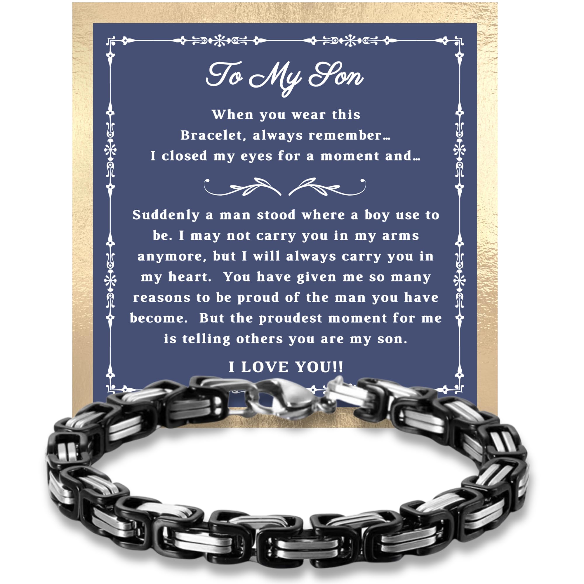 To My Son Bracelet from Mom and Dad
