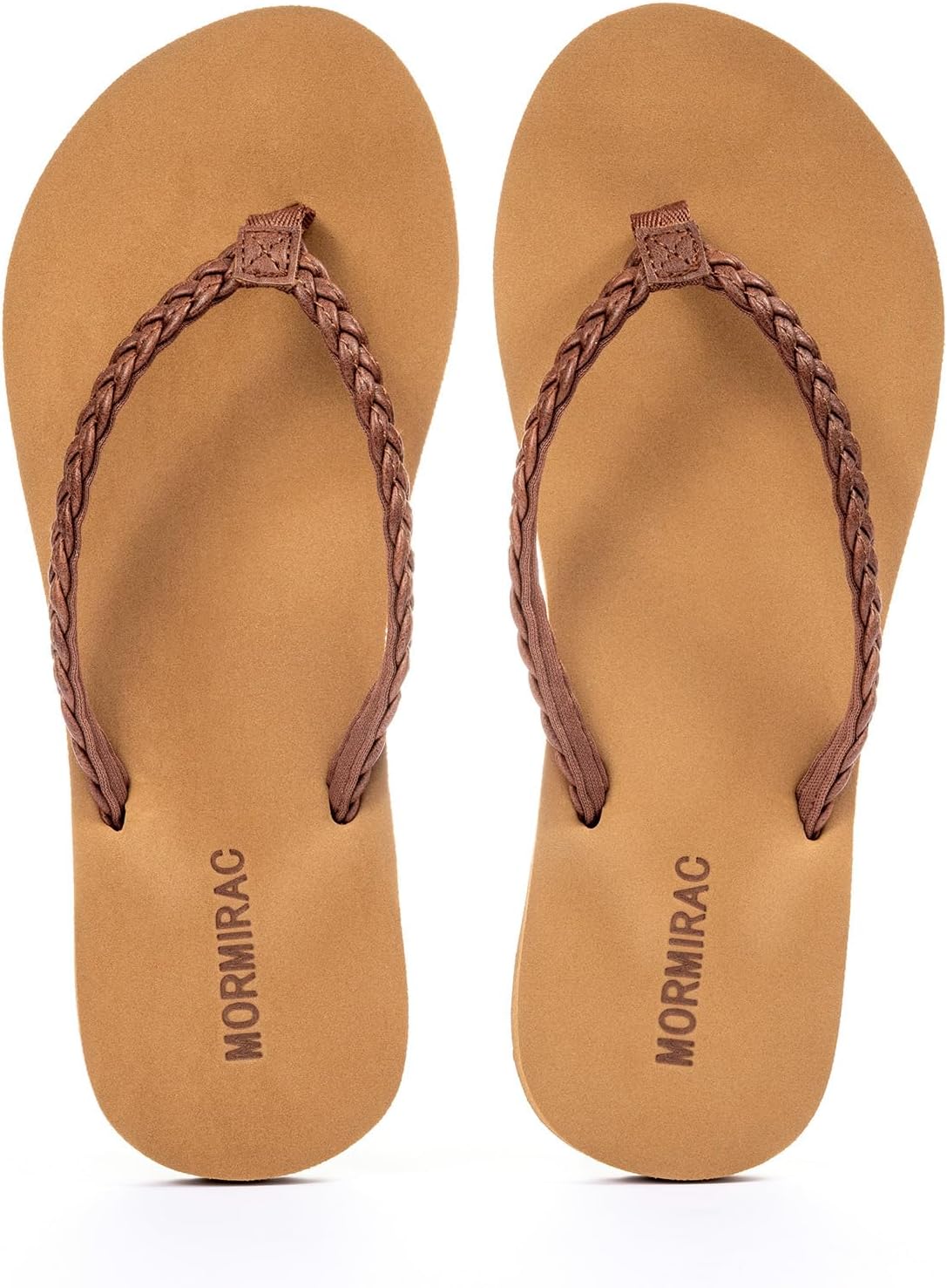 Womens Slim Braided Comfortable Flip Flops Summer Beach Thong Sandals Arch Support Non Slip - Image 5