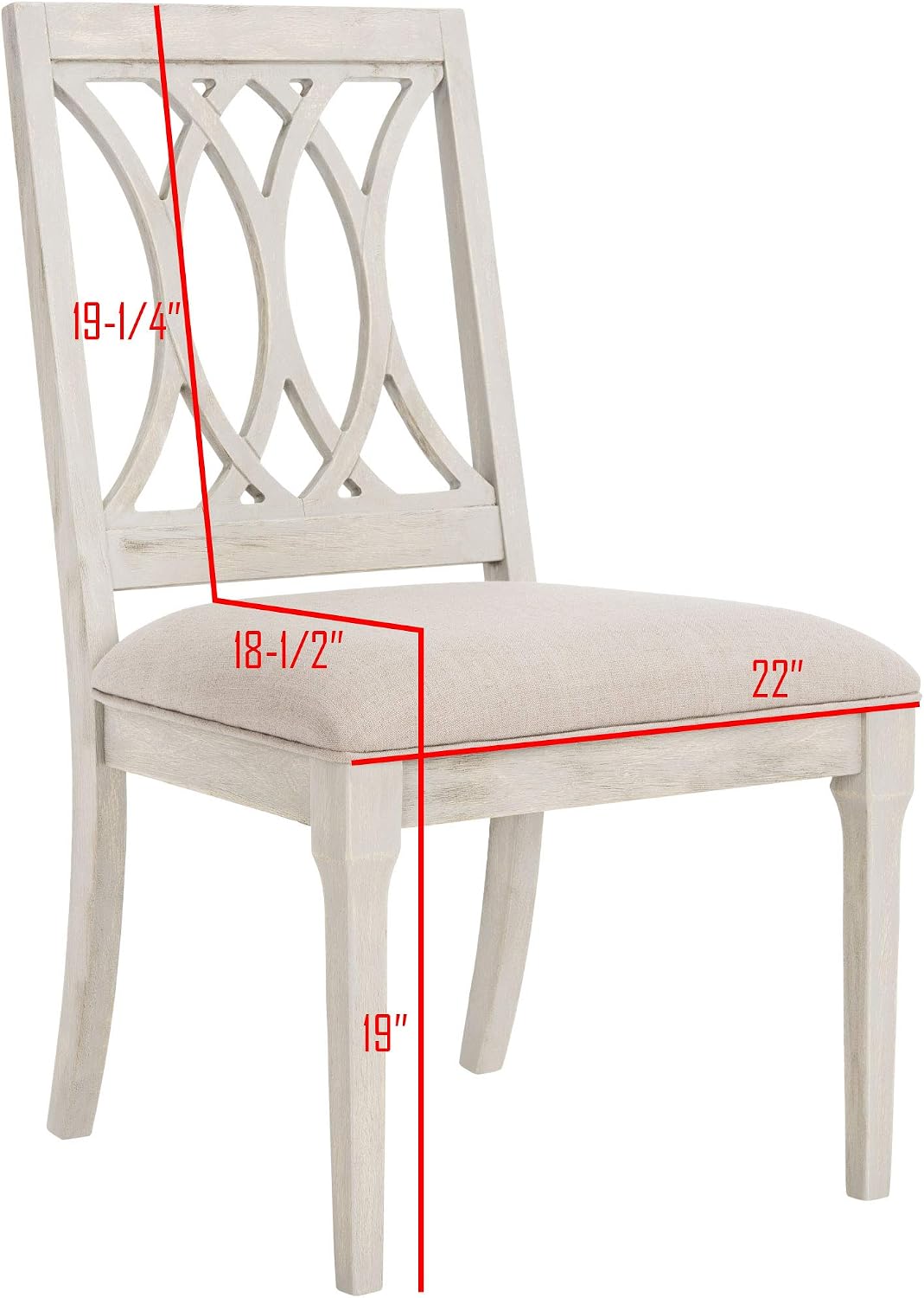 Safavieh Home Collection Selena Beige and Rustic Grey Side Chair (Set of 2)