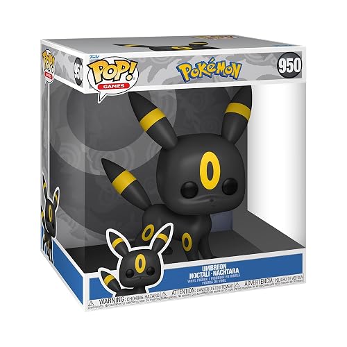 Funko POP! Jumbo: Pokemon - Umbreon - Noctali - Vinyl-Sammelfigur - Geschenkidee - Offizielle Handelswaren - Spielzeug Für Kinder Und Erwachsene - Video Games Fans - Modellfigur Für Sammler - POP ''10