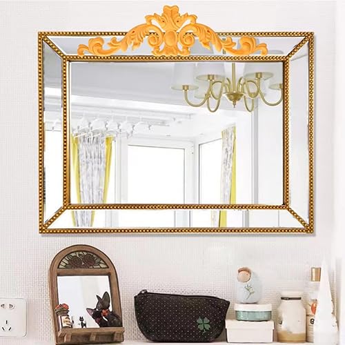 Vista 40 de Long Wood Appliques - DIY Wooden Carved Onlays for Bed, Door, Cabinet & Wardrobe Decoration (4PC, 20x5cm/7.8"x1.9")