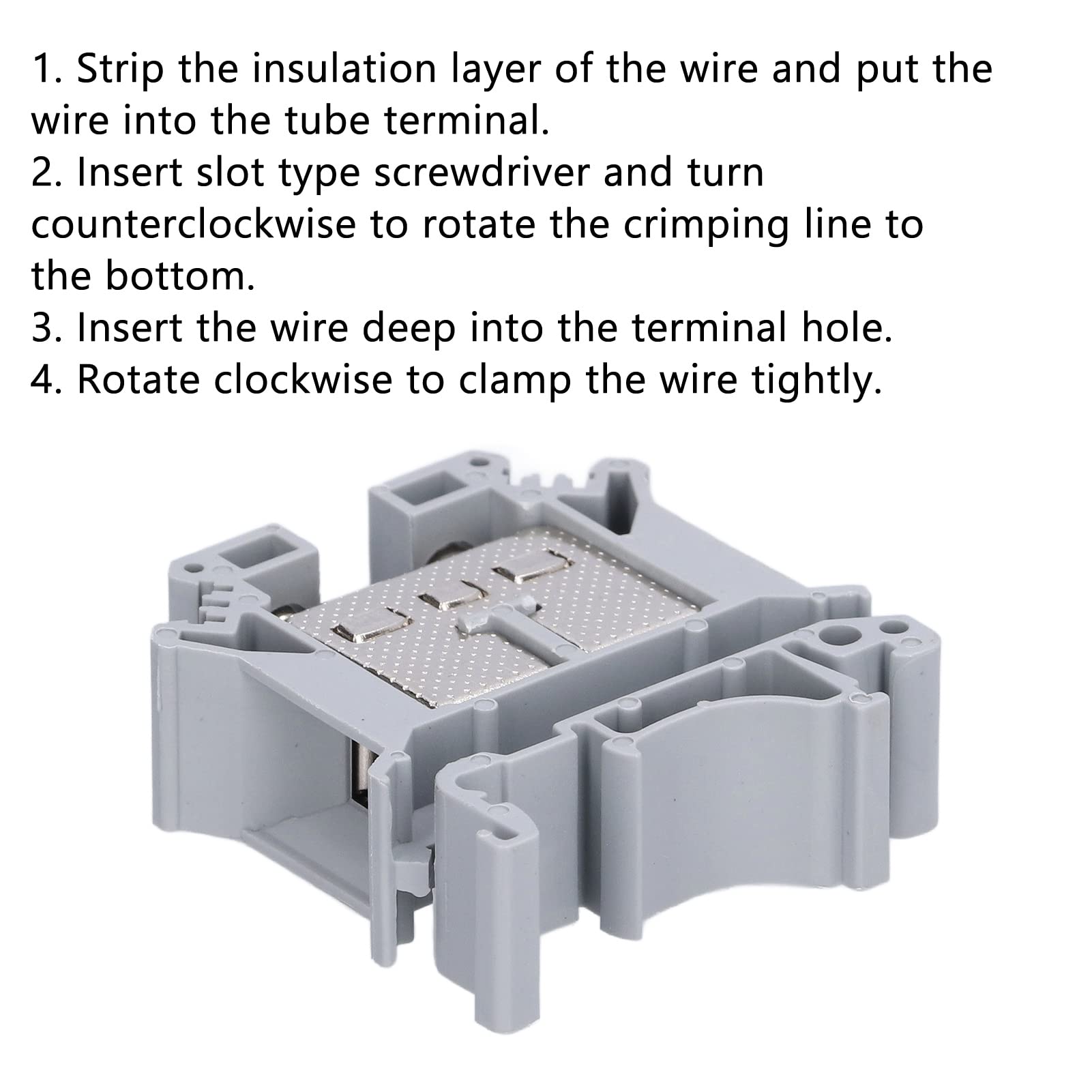 Morsettiera per guida, Morsettiera per guida DIN Buona conduttività Universale 25mm² 800V UK-25N Professionale per connessione elettrica per tecnici