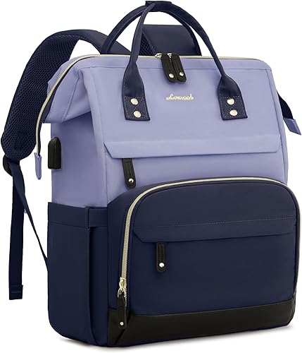 Miniatura 58 de LOVEVOOK - Mochila para laptop para mujer, mochila de trabajo de 17 pulgadas, con puerto USB, bolso de mano grande para doctoras, enfermeras y verde