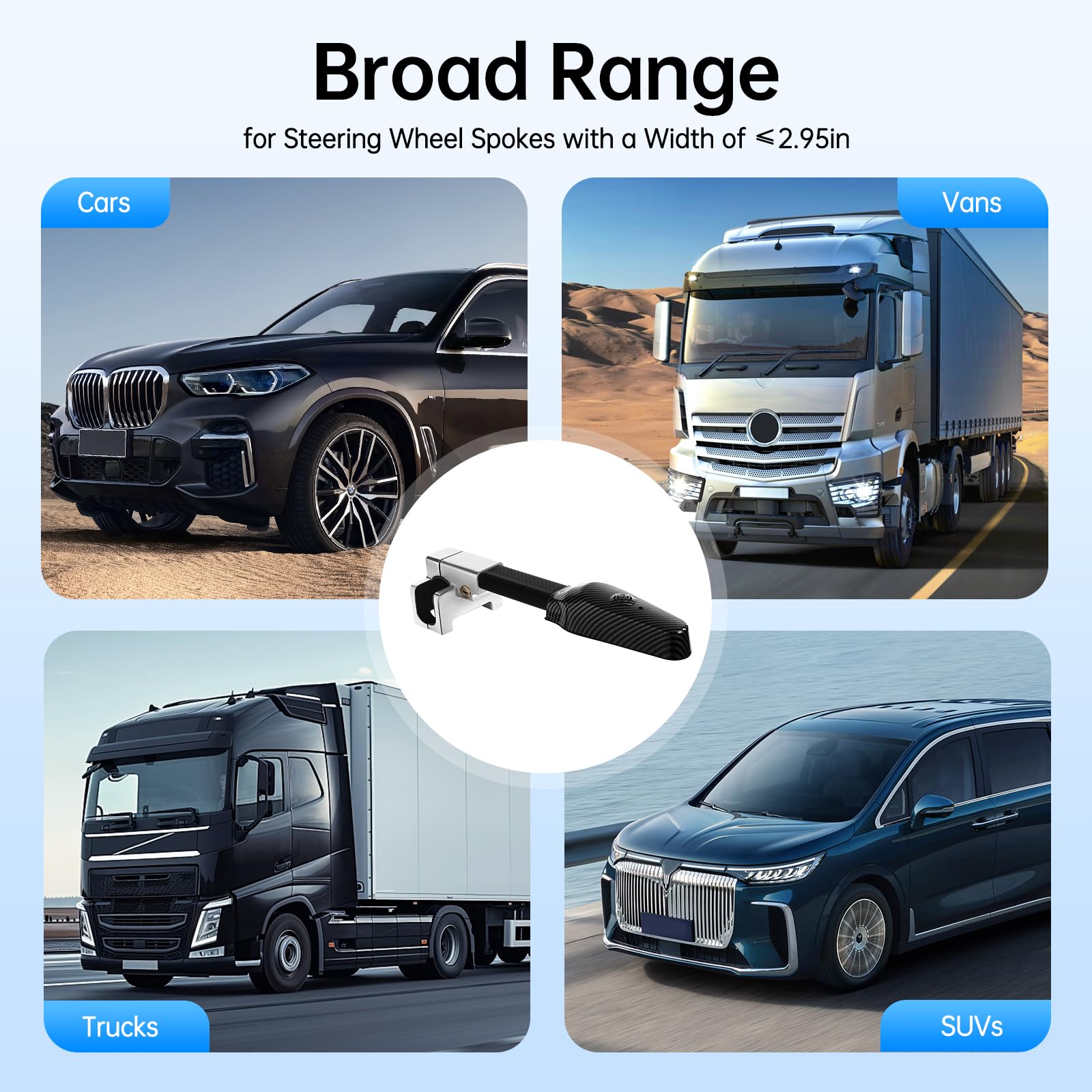 Allarme Antifurto Per Volante Auto Blocco Volante Pedale Auto Blocco Blocco Blocco Strumenti Sicurezza Blocca Barra Auto Blocco Codice Combinazione Acciaio Universale Protezione