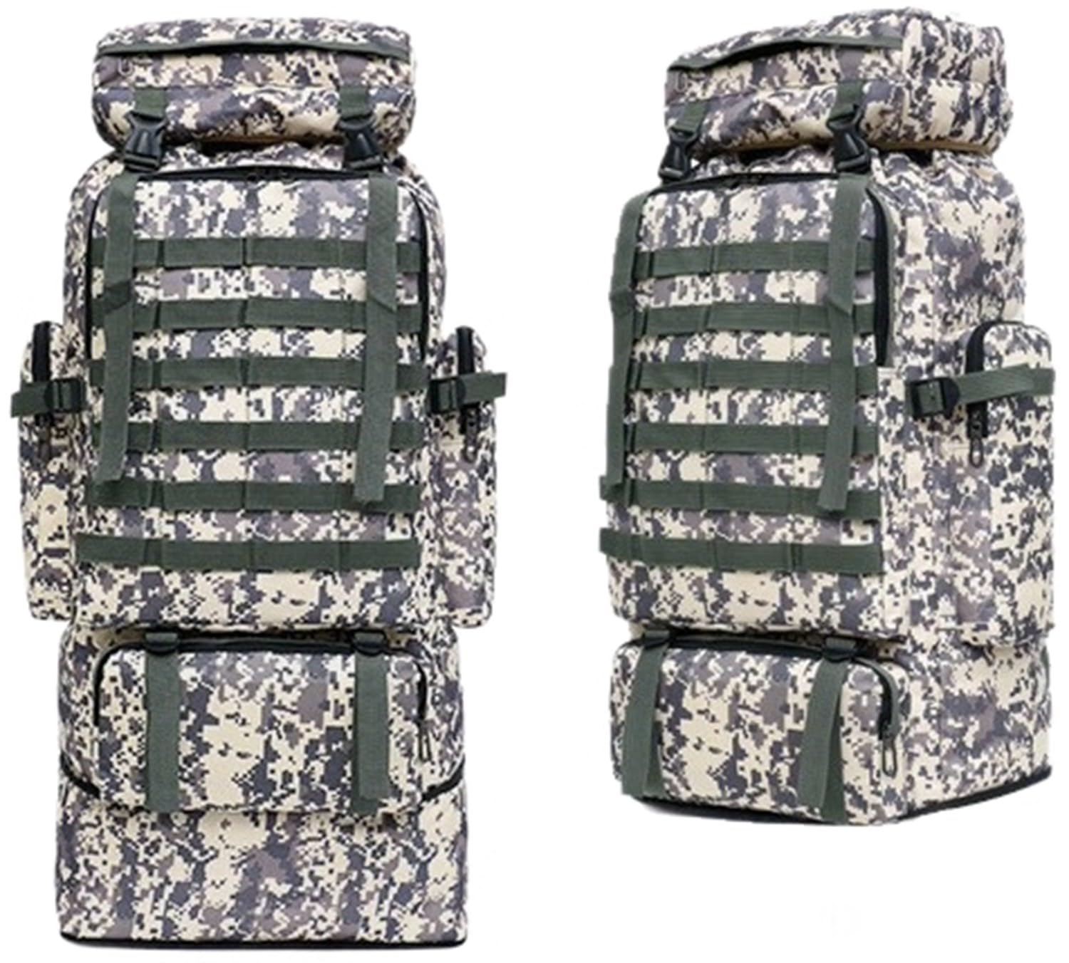 Zaino Tattico Militare Resistente Da 100 Litri Di Campeggio Zaino Da Viaggio Per Sport All'aria Aperta Di Grande Capacità Per Caccia Viaggi Di Lavoro Arrampicata Pesca Alpinismo,Escursionismo E