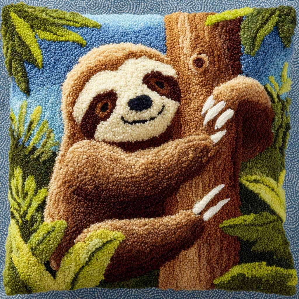 Henypt Latch Hook Kits for Beginners Sloth