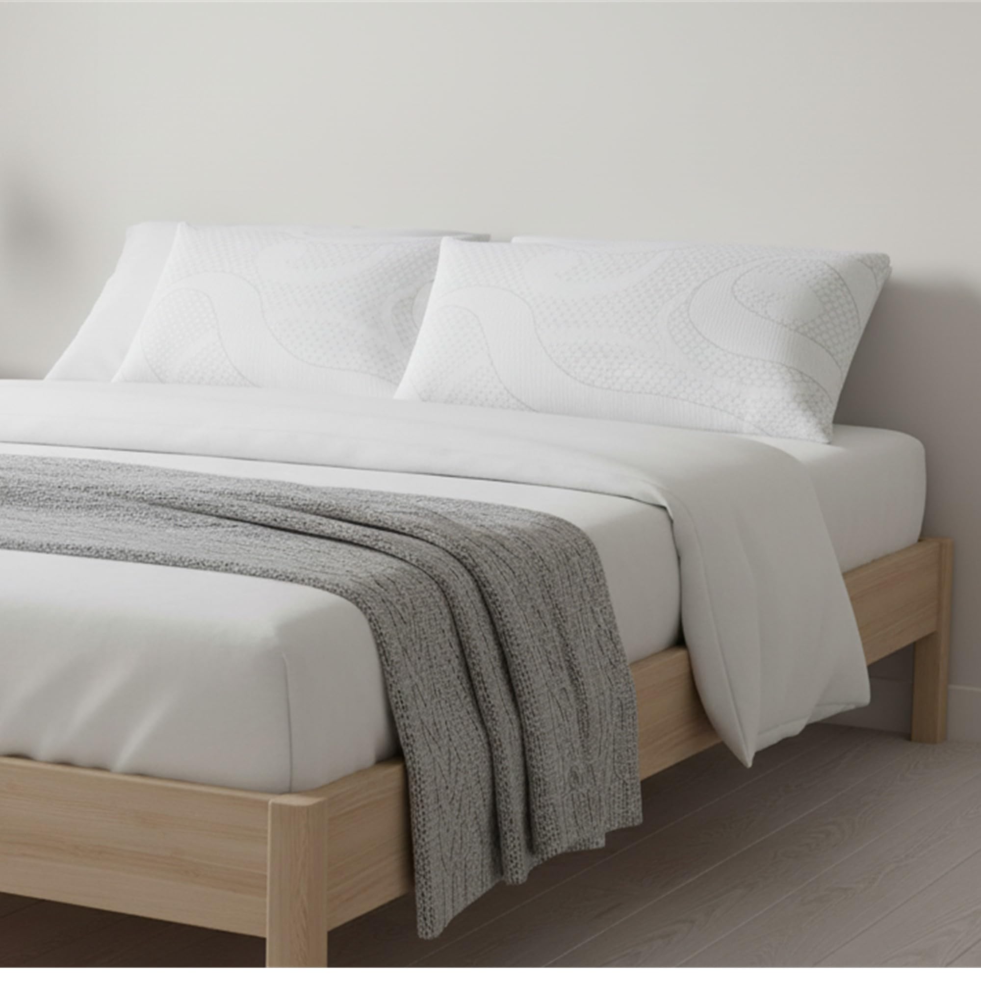 MATTREX | Almohada Viscoelástica 150 cm Doble Funda con Cremallera – Almohada Viscoelástica Antiácaros y Antibacterias – Almohada viscoelástica Aloe Vera Hilos de Plata