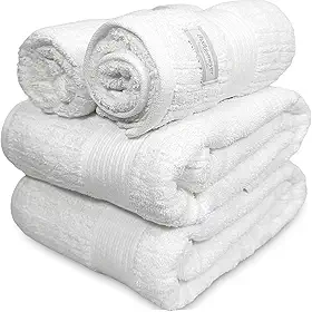 Jogo De Banho Gigante Buddemeyer - Toalha Banhão Fio Penteado Canelado - 100% Algodão - Kit 4 Peças (Branco)