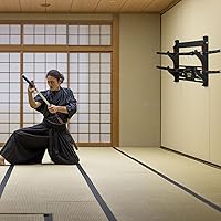Vista 3 de Barydat Soporte de pared Katana para espada samurái, soporte de pared para colgar espada japonesa Wakizashi Hobby Collection Regalos para hombres