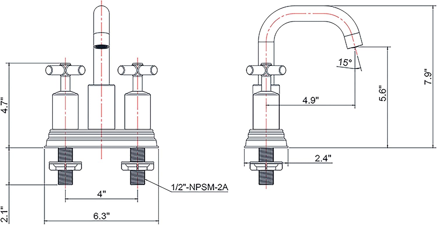 Uр Tо 40% оƒƒ Duttao DF-4303CCH-MT 4 Inch 2 Handle Bathroom Sink Faucet with Push up PoP-up Drain, Meets UPC, IPC, NSF61-9, NSF 372, WaterSense Certified,Matte Black Finish Uр Tо 40% оƒƒ Duttao DF-4303CCH-MT 4 Inch 2 Handle Bathroom Sink Faucet with Push up PoP-up Drain, Meets UPC, IPC, NSF61-9, NSF 372, WaterSense Certified,Matte Black Finish