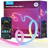 Govee Neon Rope Light 2, RGBIC Neon Strisica LED 5m, Mappatura delle Forme