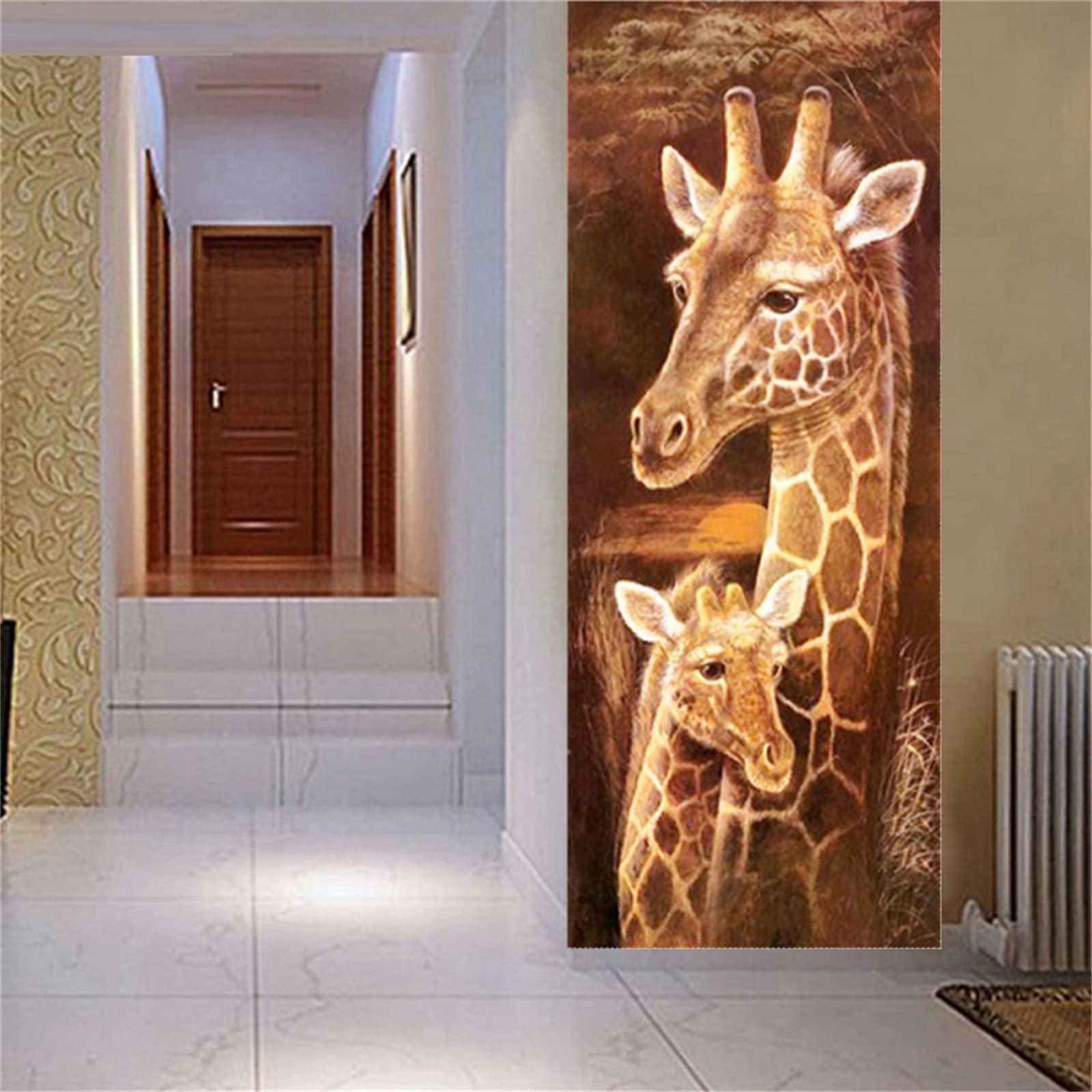 Diamentowe malarstwo żyrafa 40 x 120 cm, obraz do malarstwa diamentowego 5D, "zrób to sam", pełny zestaw do haftu krzyżykowego, obraz mozaiki, do domu, na ścianę, prezent