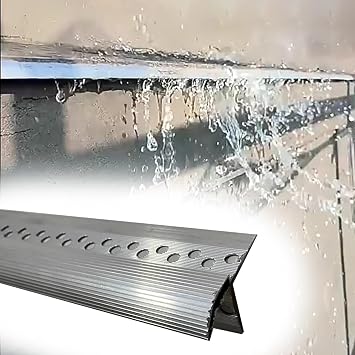 Eaves Drip Line Strip Eagle's Beak Drip Channel for Rain Gutters Exterior Wall Nosing Trim Edge Molding for Eaves 1.9m/6.2ft Drip Edge Protection