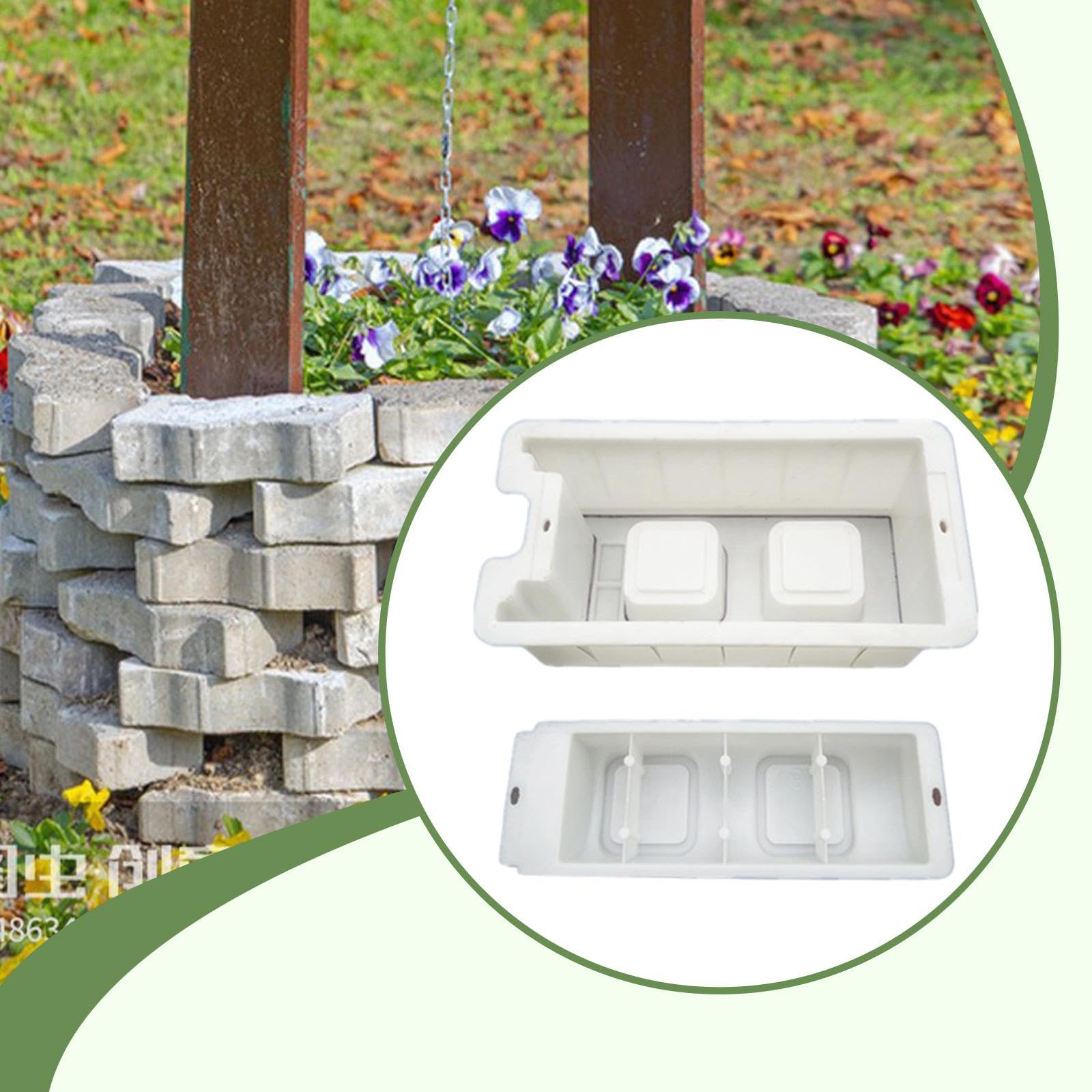 Constructor de pozos de hormigón, fácil de usar, ligero y, modelo de de hormigón para bricolaje, ideal para jardines, y
