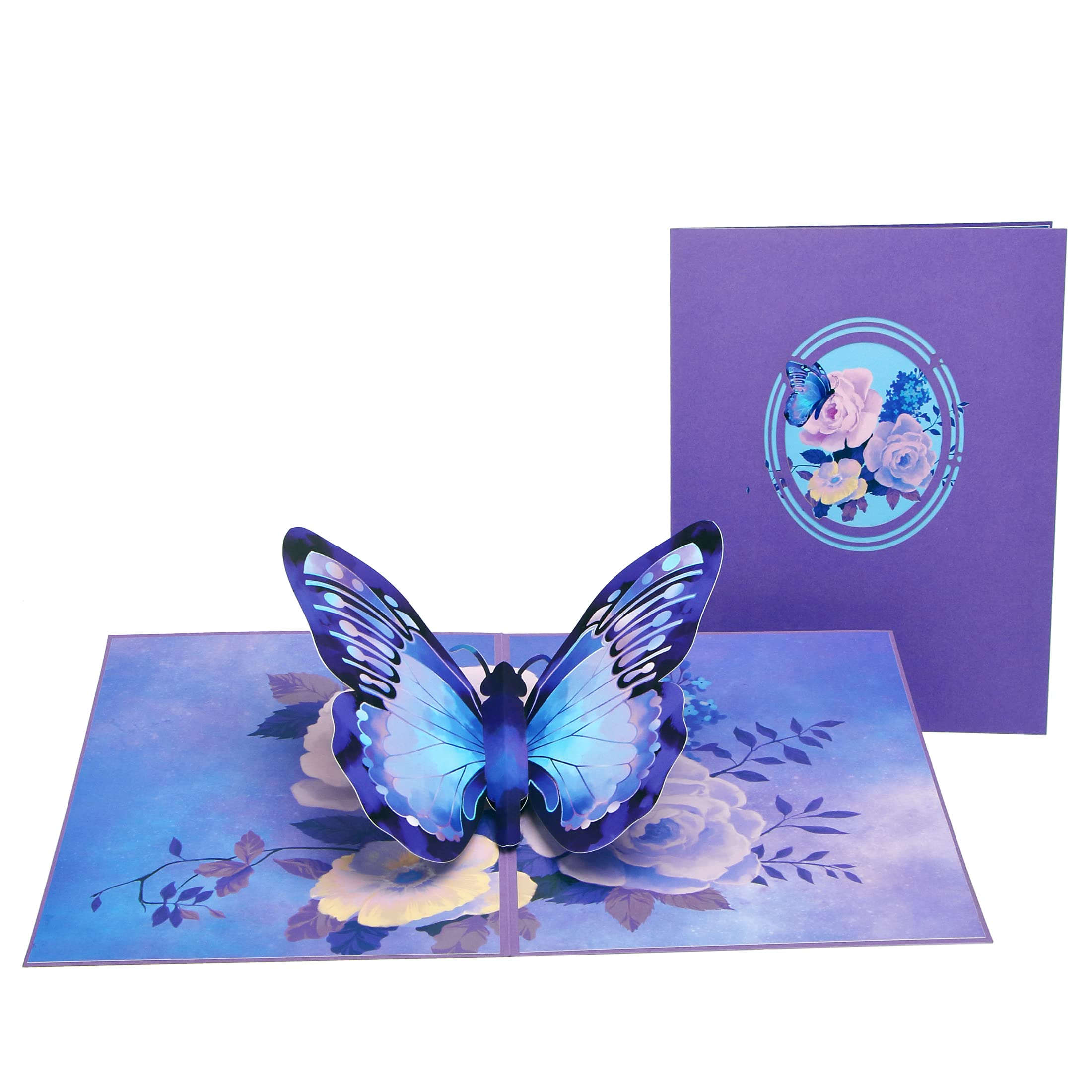 Snapklik.com : Butterfly Birthday Card - 3D Pop Up Card,Morpho ...