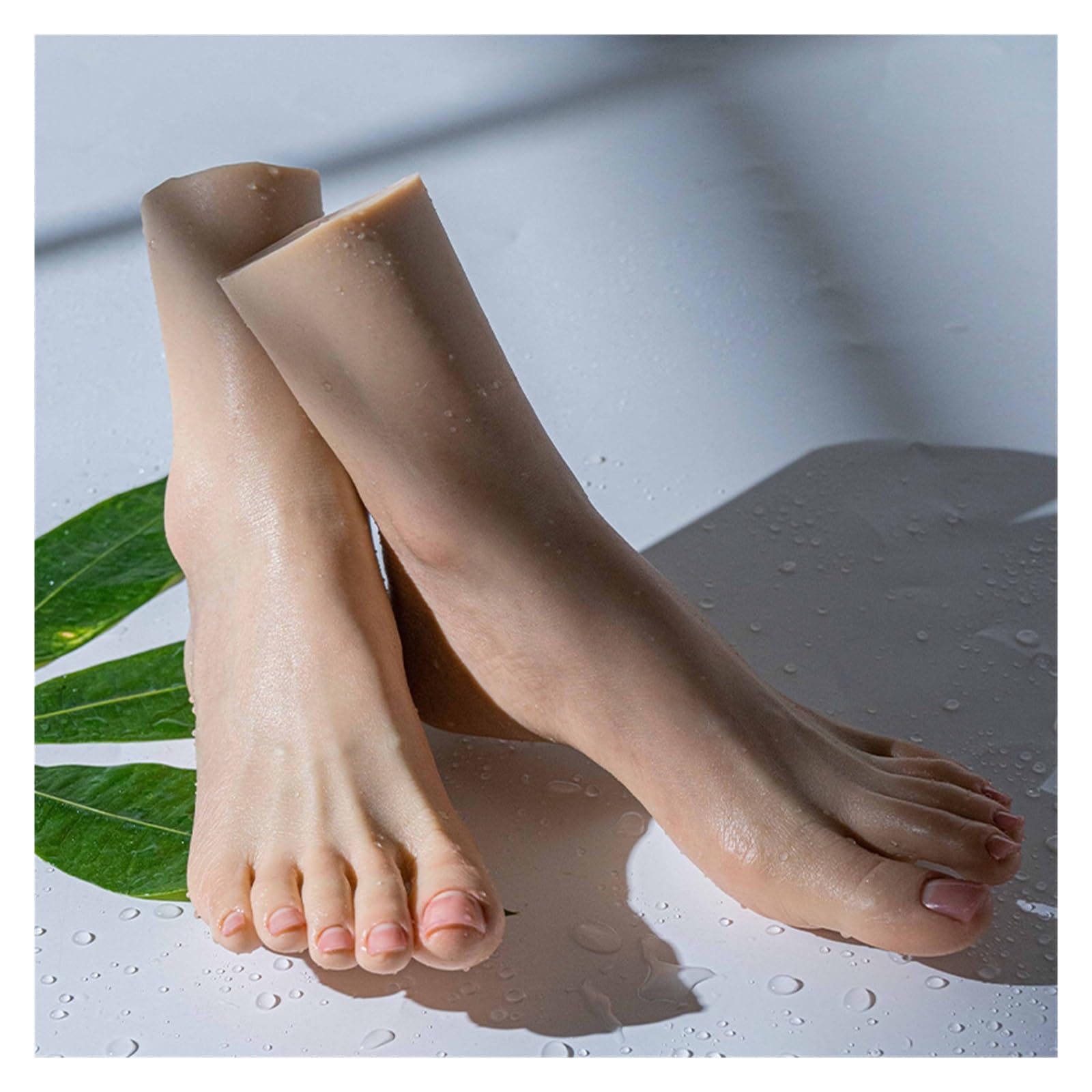Silikonowy model stopy żeński wysokiej ści realistyczne zdobienie paznokci stopka do rekwizytów wystawowych obraz medyczny sztuczne pończochy TGZ36A(Heatable Toes NoBone,Right foot)