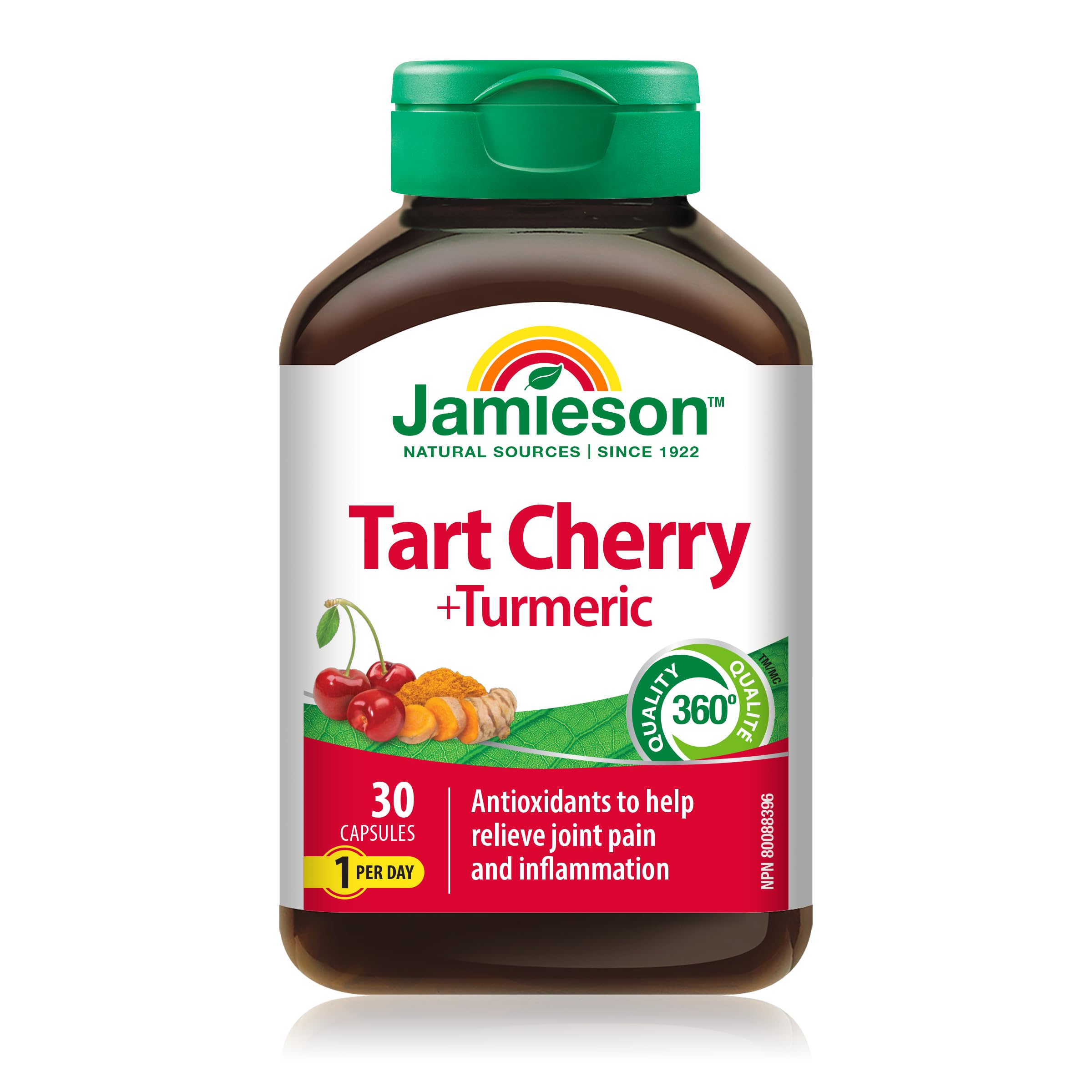 Jamieson Tart Cherry & Turmeric, 30 Capsules