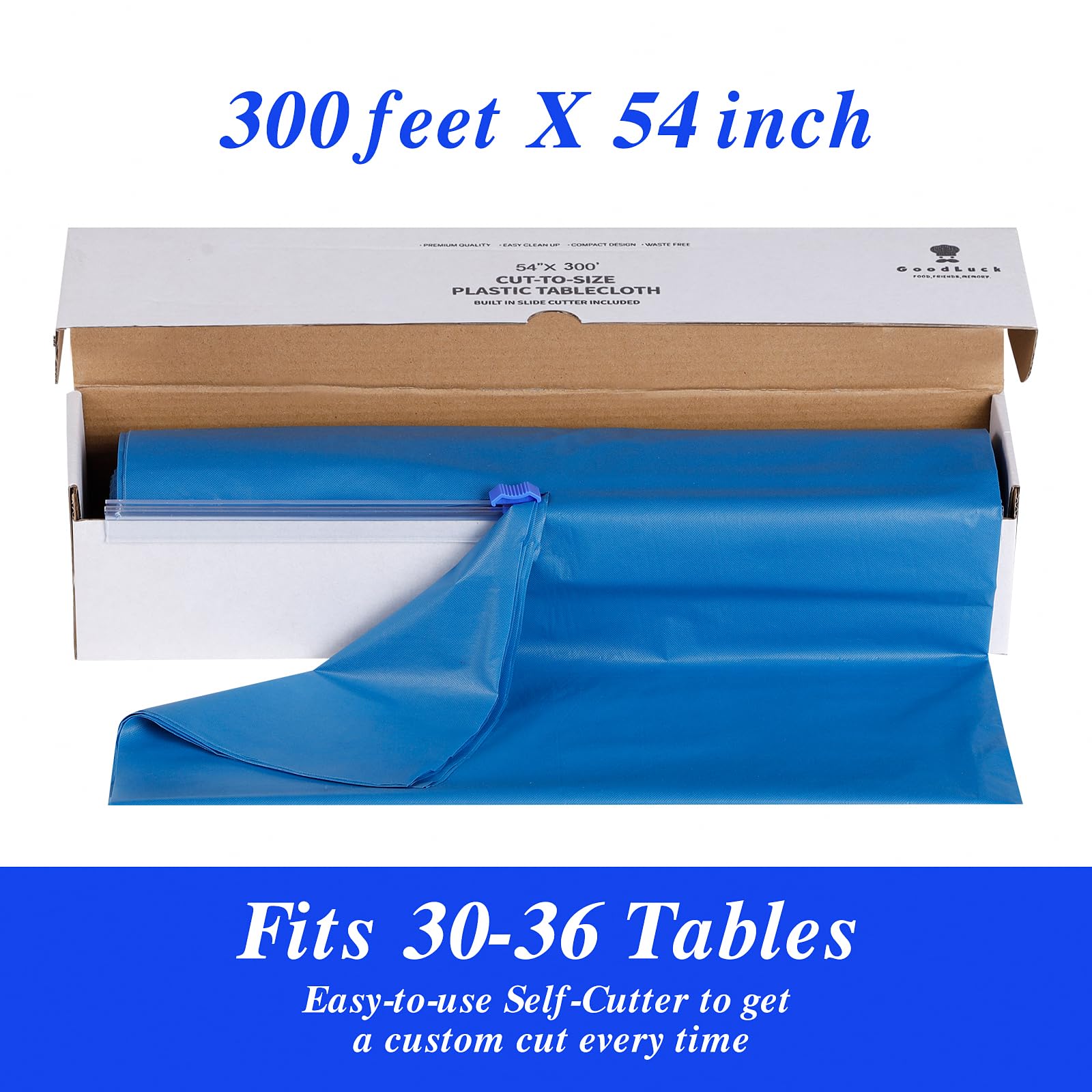 54 Inch×300 Feet Red Tablecloth Roll Disposable Rectangle Red Table Cloth Roll Plastic Table Covers Slide Cutter Birthday Weddings Baby Showers Party