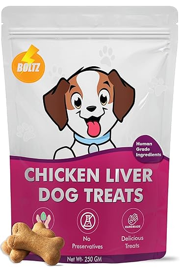 Boltz Chicken Liver Training Treats for Puppy | Homemade Dog Treats | 250 Gm