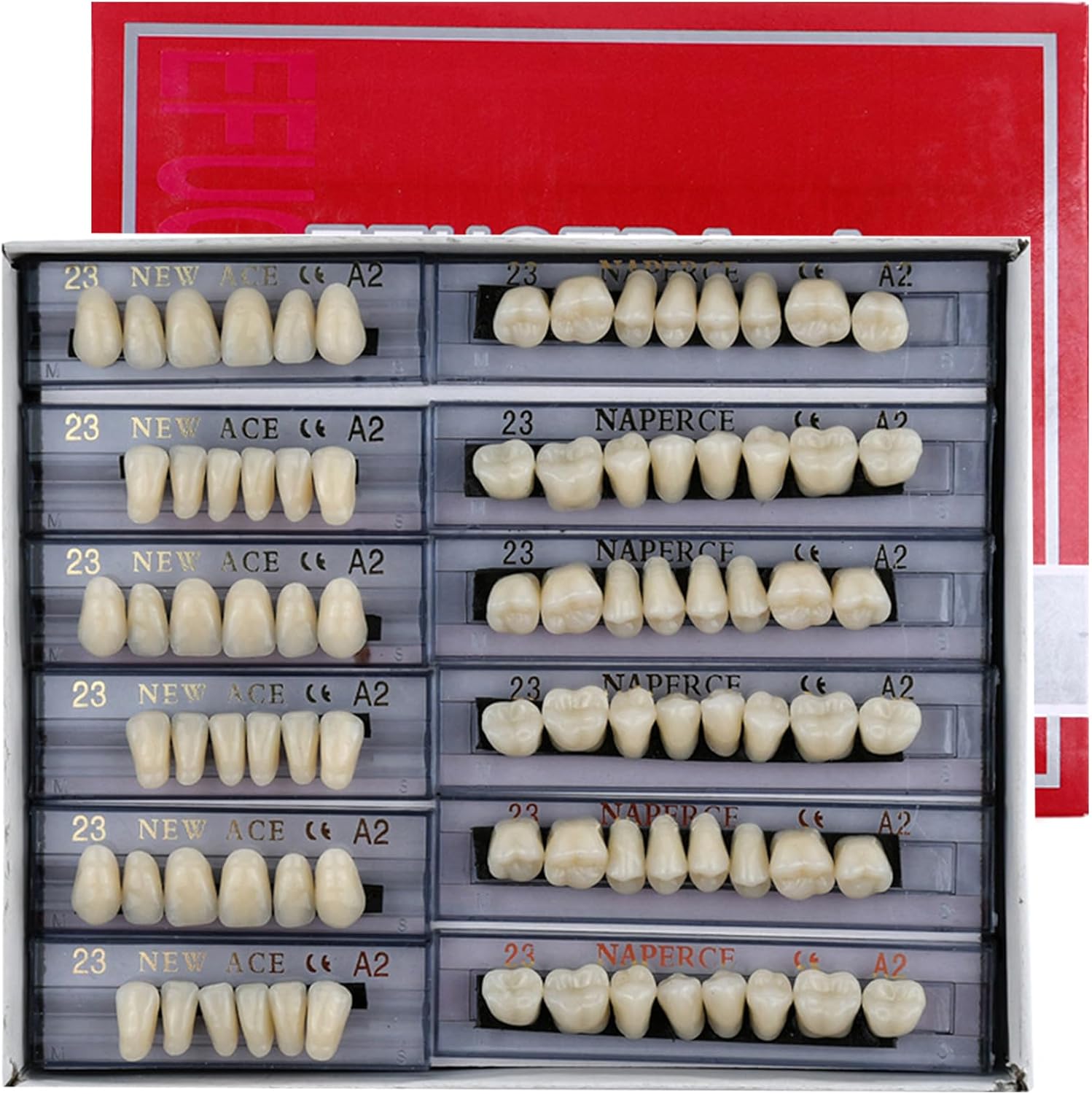 168 Pieces False Teeth Dental Complete Acrylic Resin