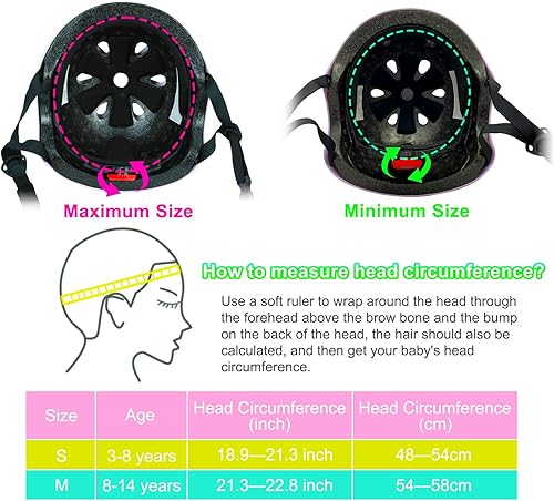 Miniatura 2 de Wisekiddy Casco de bicicleta para niños de 3-5-8-14 años, casco de bicicleta para patineta, equilibrio, bicicleta, patinaje, patinaje, patinaje