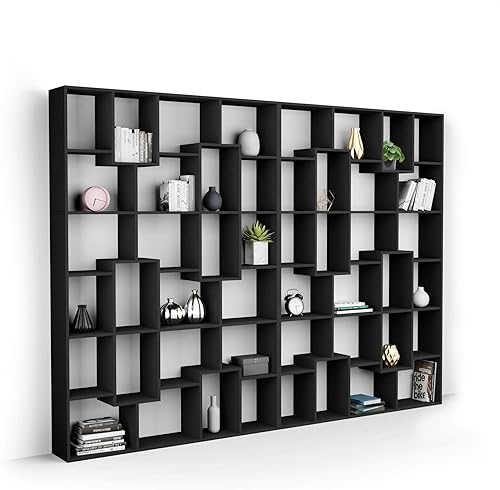 Miniatura 58 de Mobili Fiver, Estantería Iacopo XS (63.31 x 31.5 pulgadas), roble rústico, fabricada en Italia Roble rústico,Ashwood Negro,Ashwood Blanco,Efecto