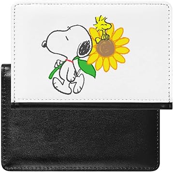 Amazon スヌーピー ひまわり ウッドストックパスポートケース ホルダー トラベルウォレット パスポートカバー スキミング防止 多機能収納ポケット海外旅行 出張 キャラクター かわいい Njuiy パスポートケース カバー