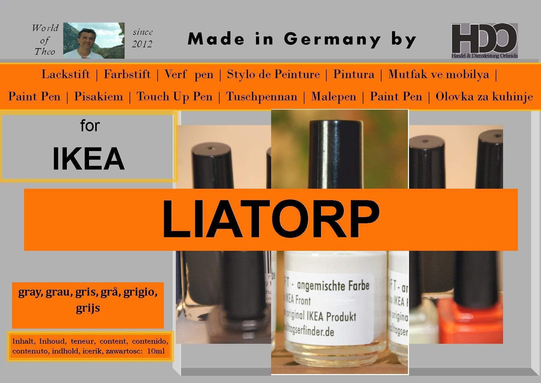 Touch Up Paint for IKEA Liatorp Grey Gray gris