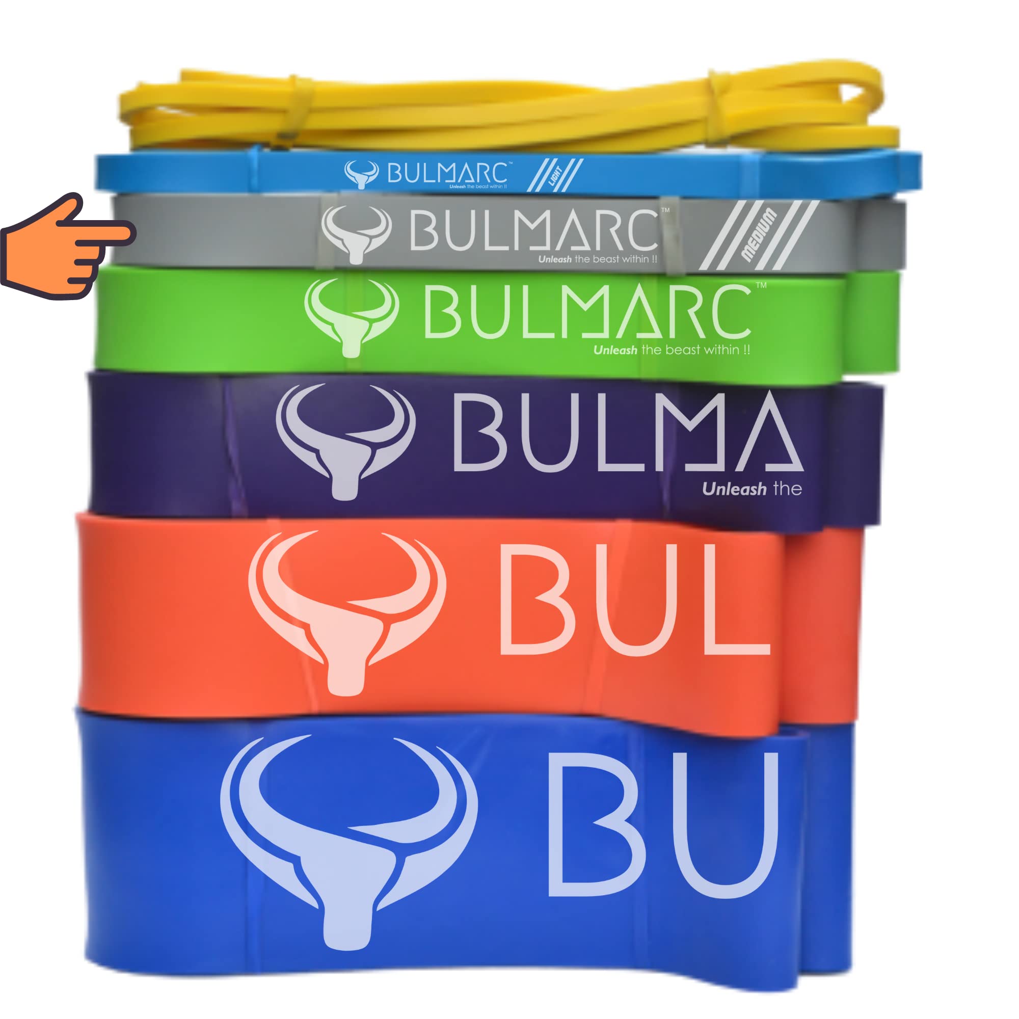 Buy BULMARC's Resistance Band Pull Up Assist Bands with 65+ Exercises