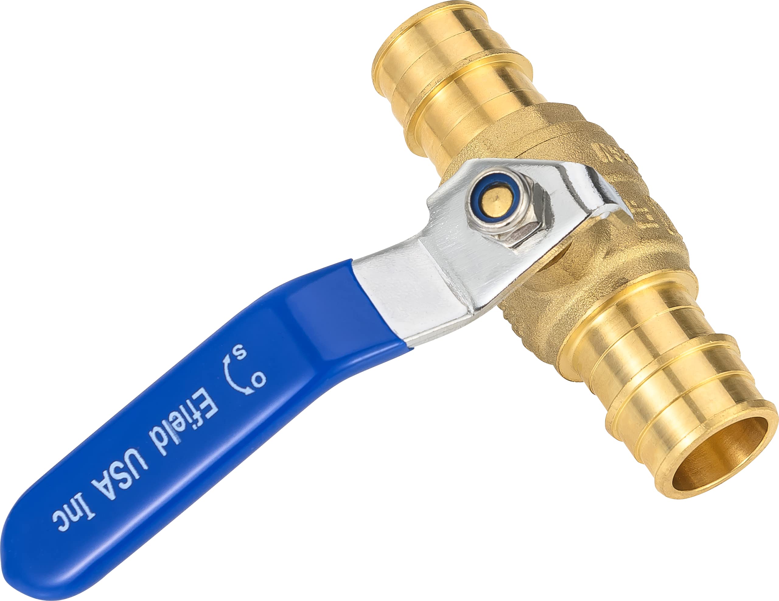 Paquete de 4 válvulas de bola de latón Pex-A de expansión en frío de 1 pulgada x 1 pulgada para agua fría y caliente, agua potable, ASTM F1960, certificado UPC