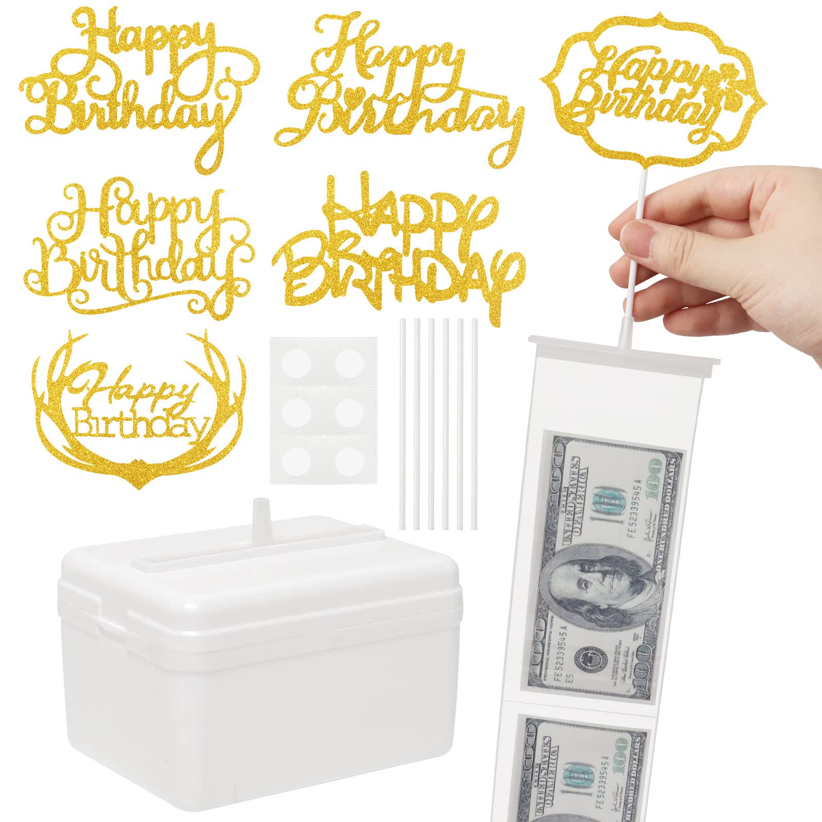 Buy lnnkege 127 Pieces Cake Money Box Kit,Money Box for Cake with 6