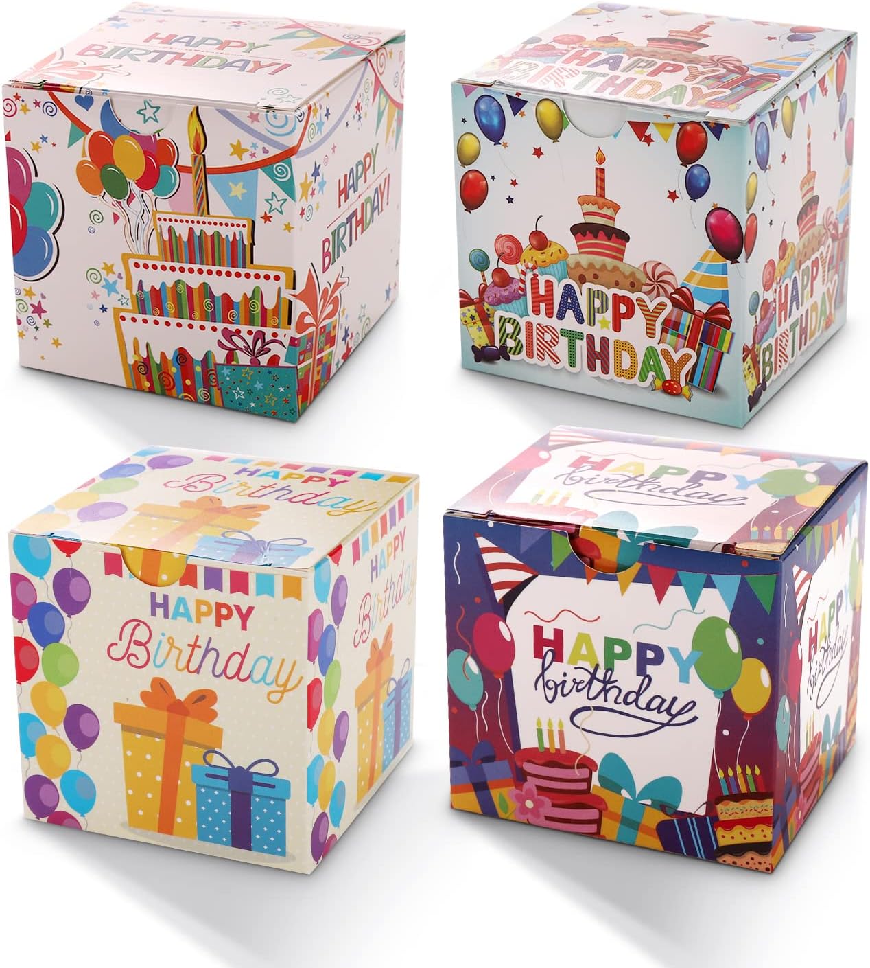 Small Gift Box 24 Pack 3 x 3 x 3 inches,Birthday Party