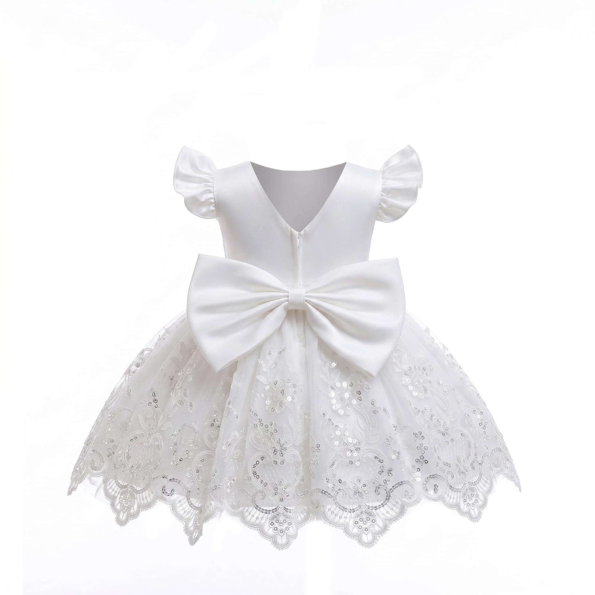 Toddler Baby Flower Girls Princess Dress Wedding Guest Sequin Birthday Pageant Party Formal Dresses for Baby Girls