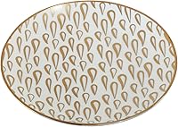 Vista 2 de Certified International Mosaic Gold Plated 6" Luncheon/Canape Plates, Set of 6 Assorted Designs
