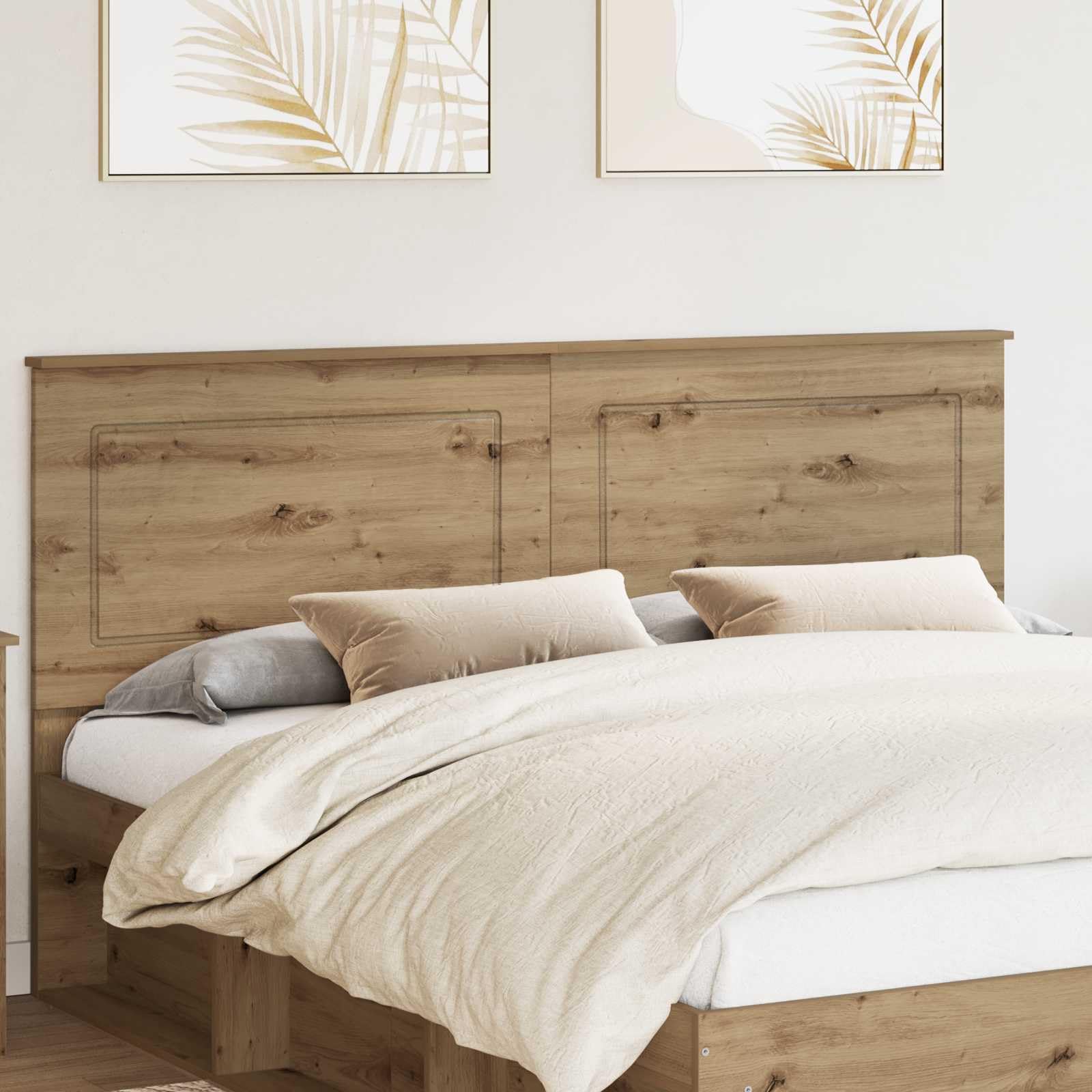vidaXL Tête de lit Chêne Artisanal Bois d’ingénierie