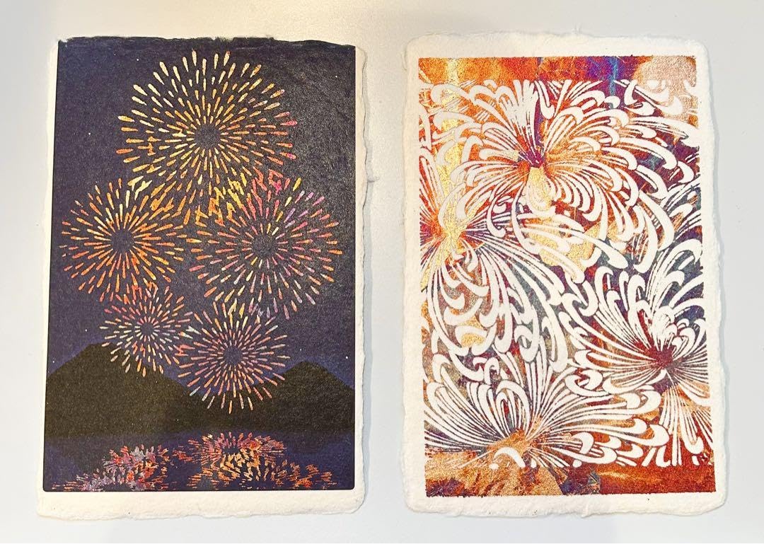 希少　手漉き和紙　128枚　ヴィンテージ　昭和レトロ 9f77f87cb5ab412aaa44f8b2cf4969