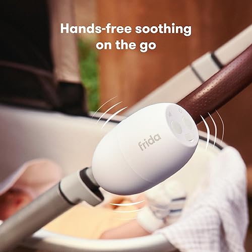 Miniatura 2 de Frida Baby Dispositivo de cochecito manos libres con 5 niveles de vibración, accesorios universales para cochecitos, vibración portátil recargable
