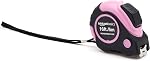 Amazon Basics Retractable Tape Measure - 4.88 Meters, Pink