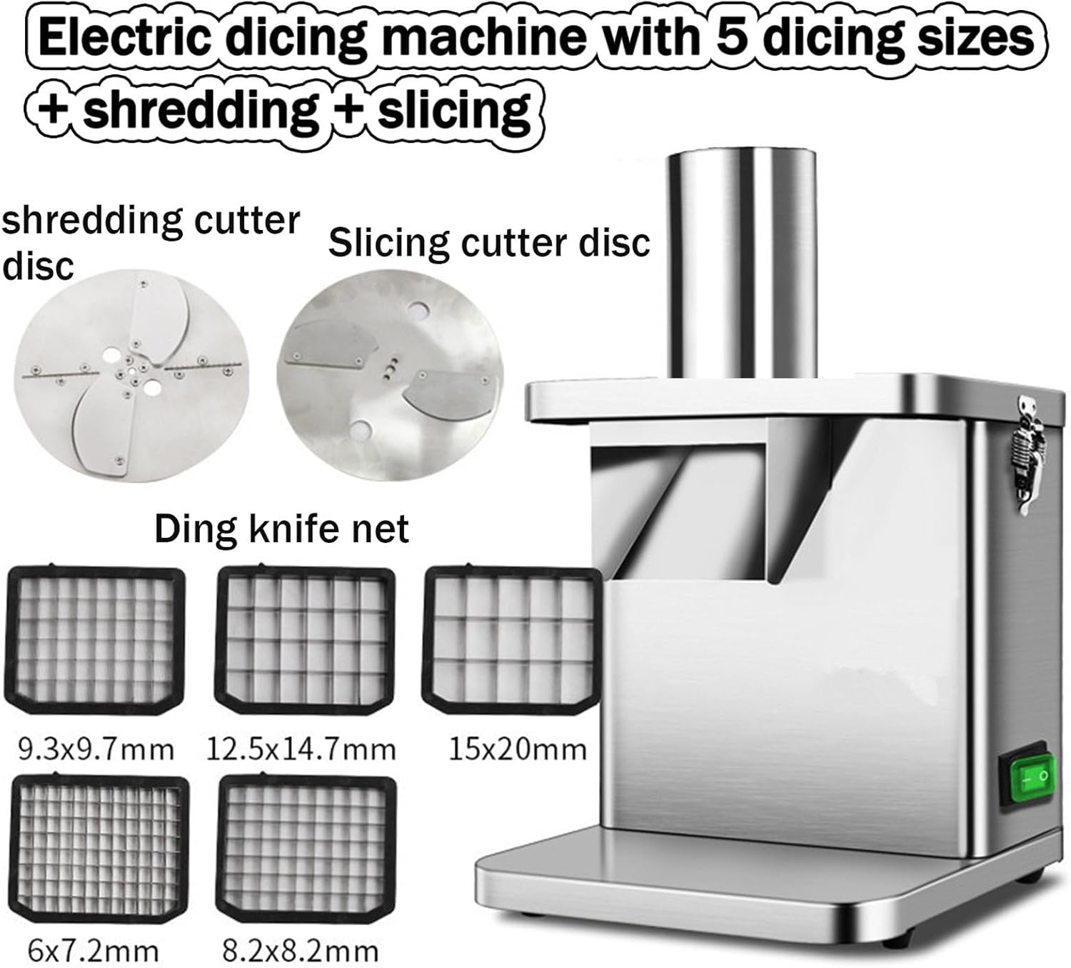 Food Processor and Blender, Electric Food Chopper, Kitchen Tool, Small Food Processor, Suitable for Most Vegetables and Fruits, 8Mm