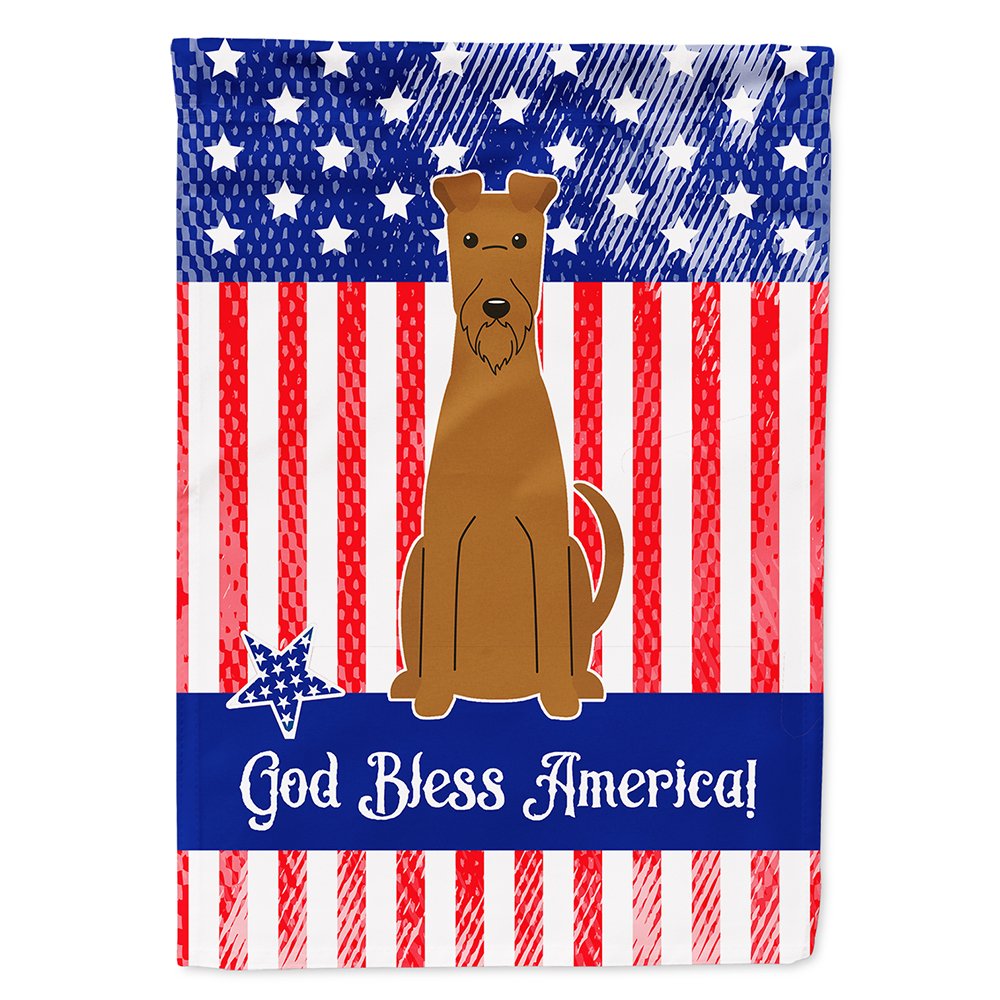 Drapeau Irish Terrier USA grand format pour décoration extérieure de maison de jardin