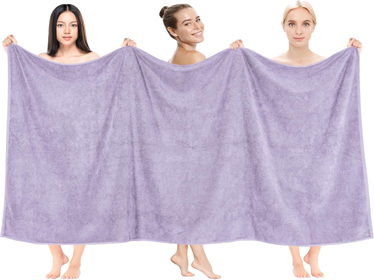 100% Cotton Highly Absorbent and Quick Dry Extra Jumbo Large Soft Bath/Beach Towel (36x72 Inches, Lake Blue)-image-20
