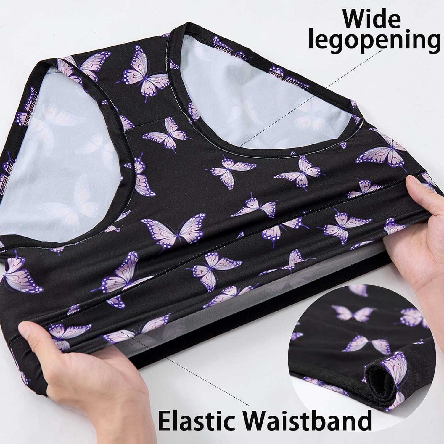 Women's Underwear Plus Size XL-6XL Panties Briefs High Waist Rose Floral Print 6 Pack Undies - Image 5