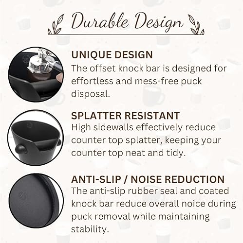 Miniatura 3 de Caja de café expreso, accesorios para máquina de expreso, accesorios de café expreso, Knockbox Espresso, Knock Box Espresso, eliminación de