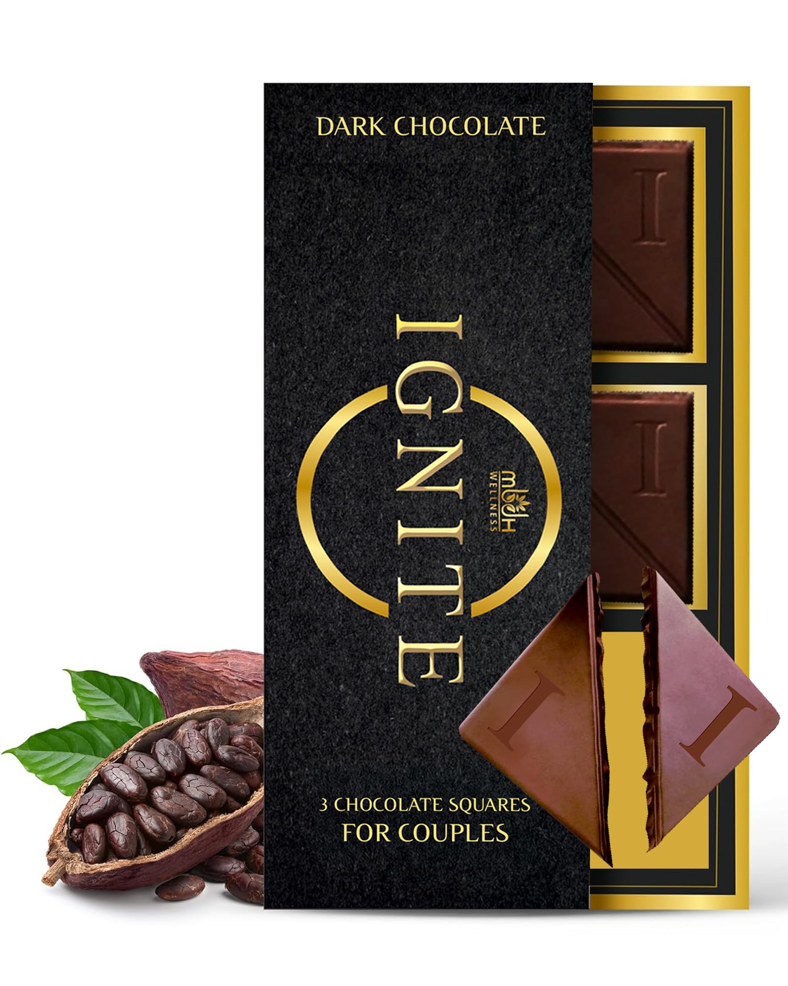 MBDH Wellness Ignite Chocolate Bars (1 Box) | Luxurious Dark Chocolate For Uplifting Mood & Vitality | Ideal For Men & Women,Vegetarian & Gluten-Free Delight, 60 Gram-image-13