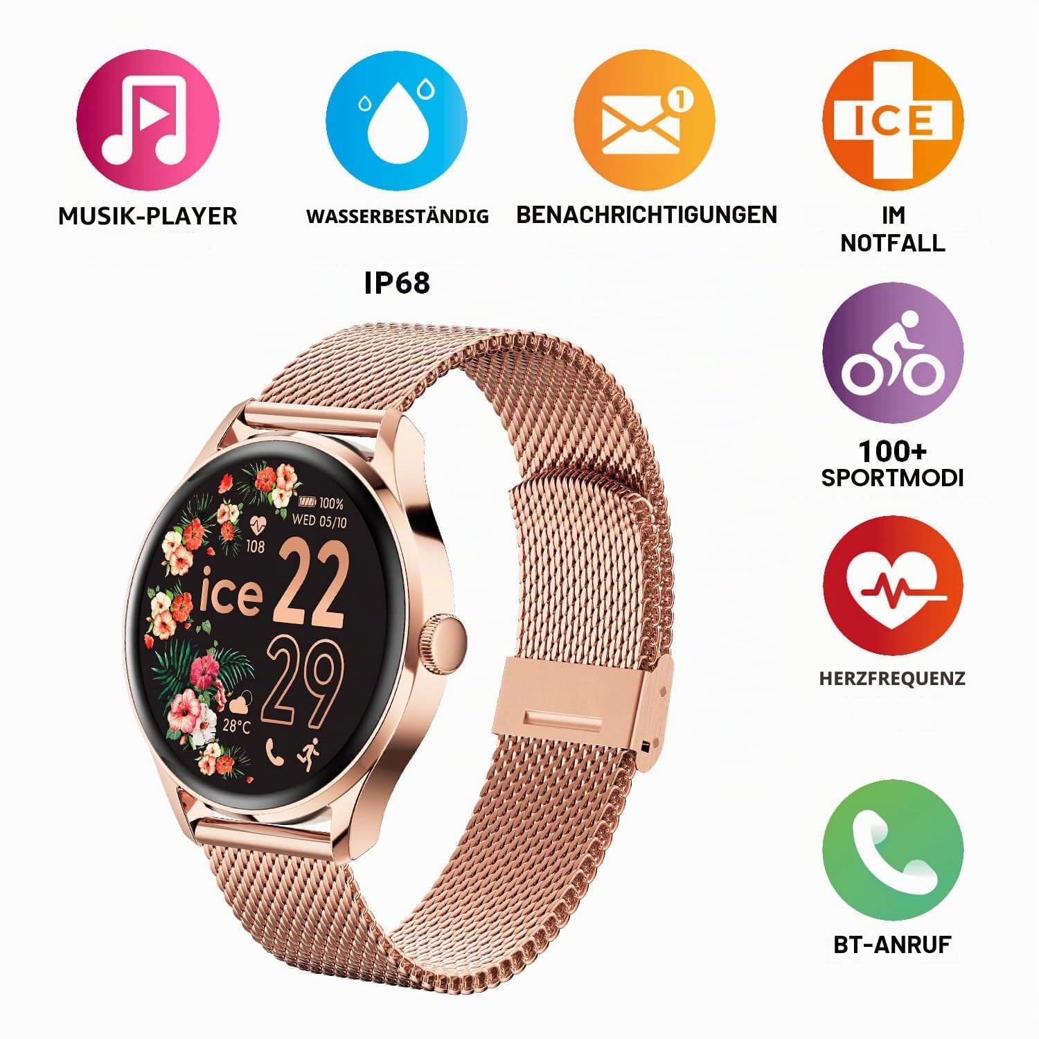 Ice-Watch - Ice smart 2.0 - Runde verbundene Uhr (1,20 inches)
