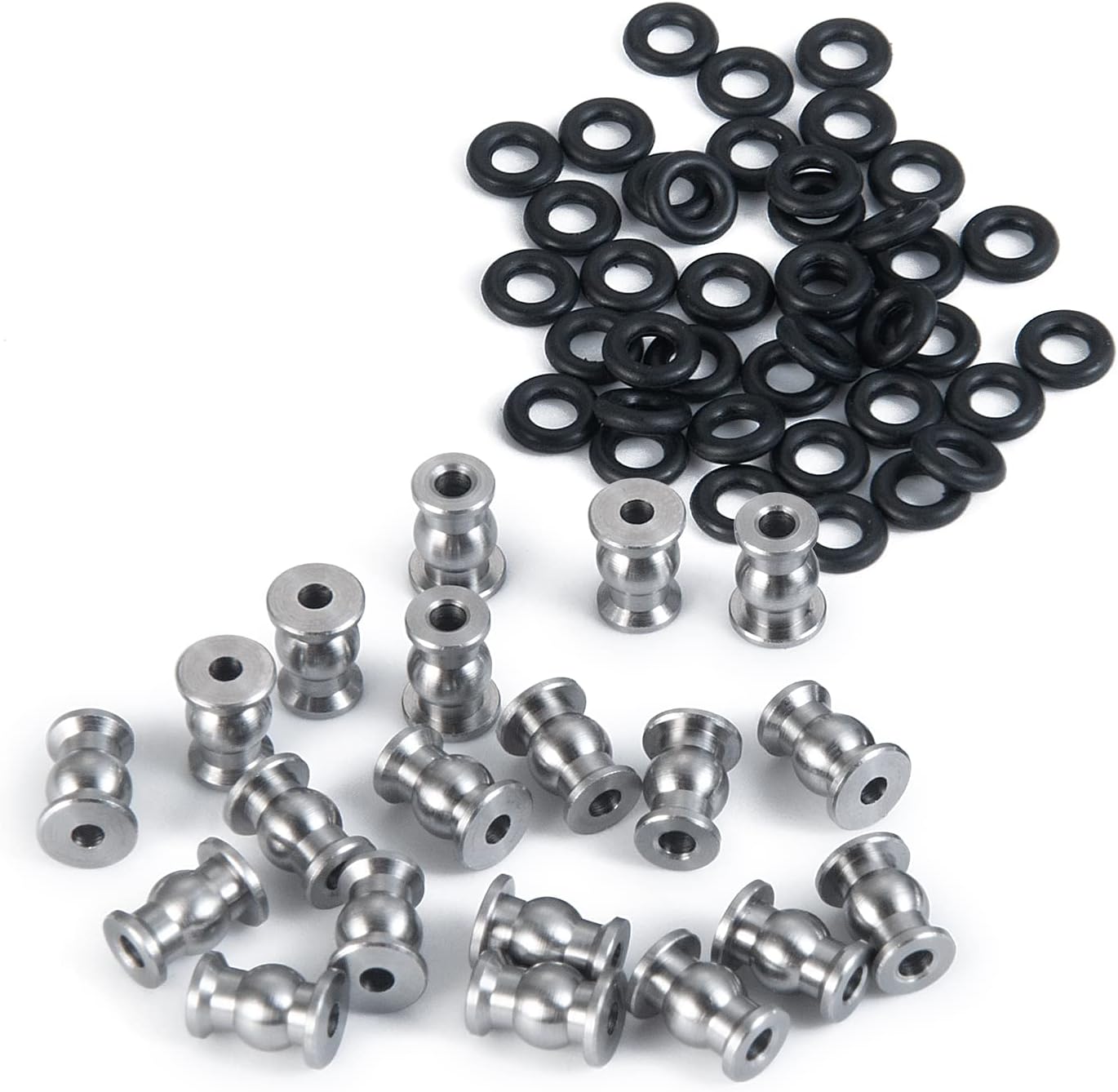 MORLORDY 20Pcs RC Rod Ends Ball Studs Joints Set for 1/24 RC Crawler Car SCX24
