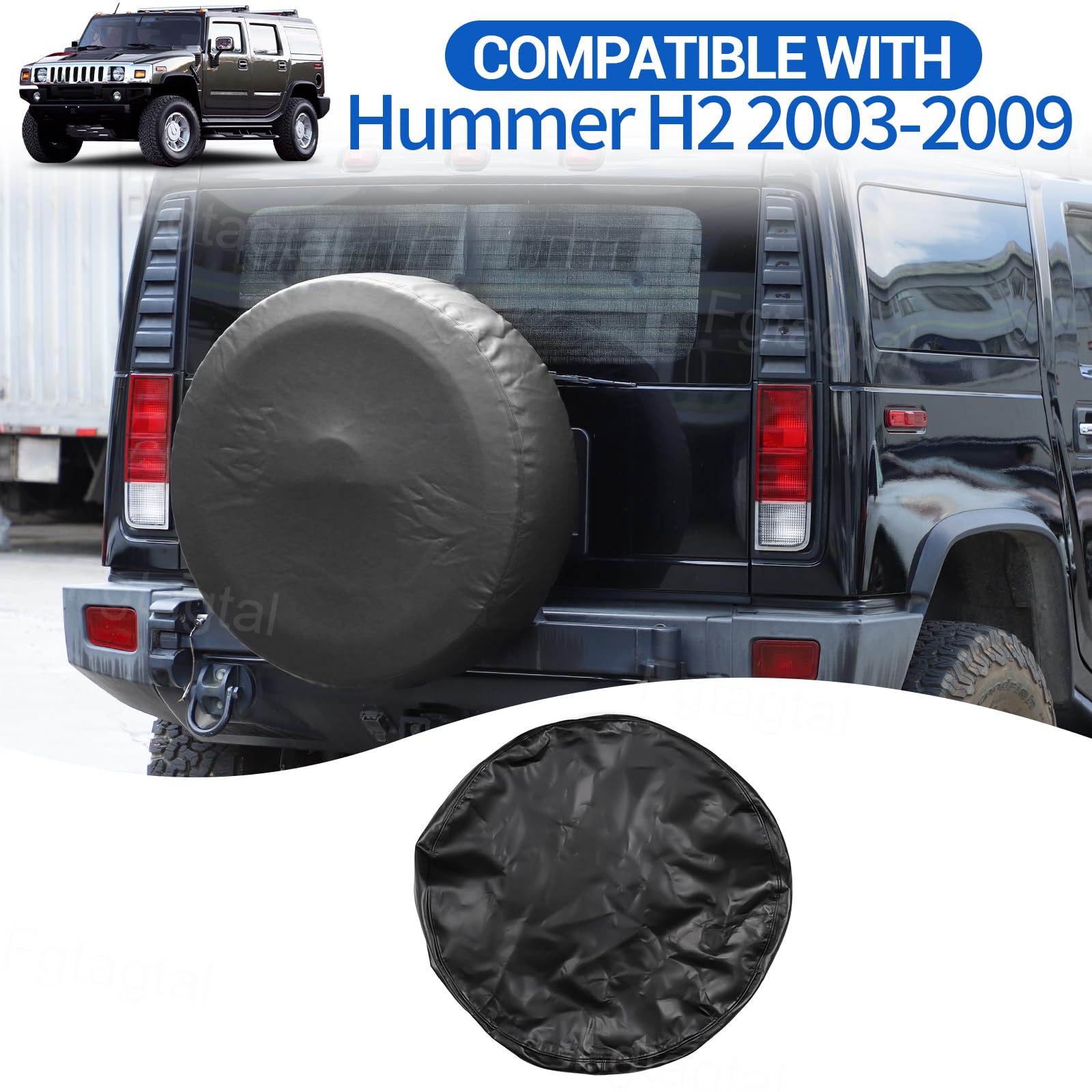 Amazon | 2003-2009 Hummer H2 ソフトタイヤカバー、レザー Amazon | 2003-2009 Hummer H2 ソフトタイヤカバー、レザー