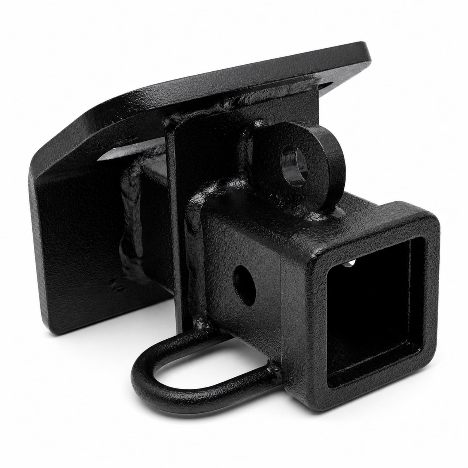 Colcolo Receptor Enganche para Remolque Coche con Base Acero Pesado Lateral y Orificios para Pasador para Camioneta SUV Remolque Herramienta Taller