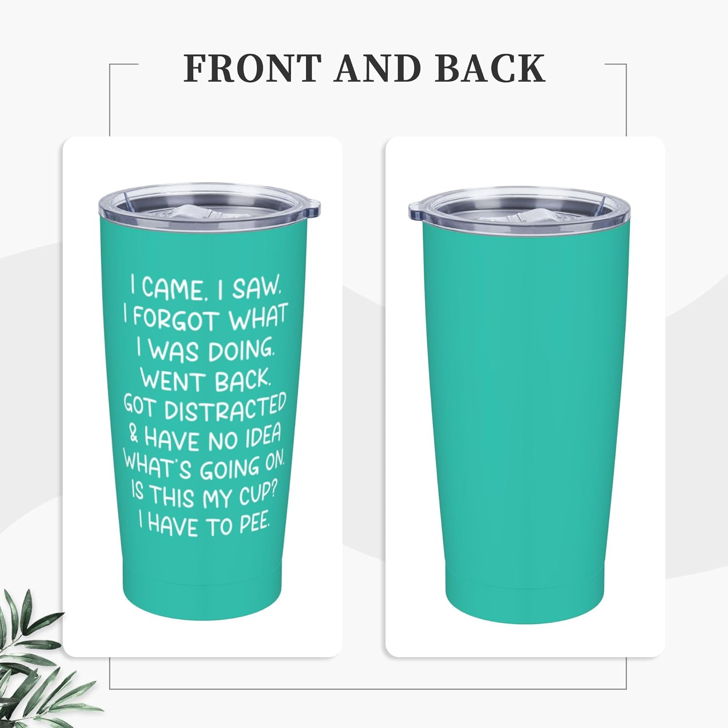 Funny Tumblers Senior Citizens 20 oz Tumbler with Lid and Straw I Came I Saw I Forgot What I Was Doing Tumbler Funny Sarcasm, Sarcastic gifts for Grandma Grandpa Mom Dad Aunt Birthday Gift Retirement - Image 3